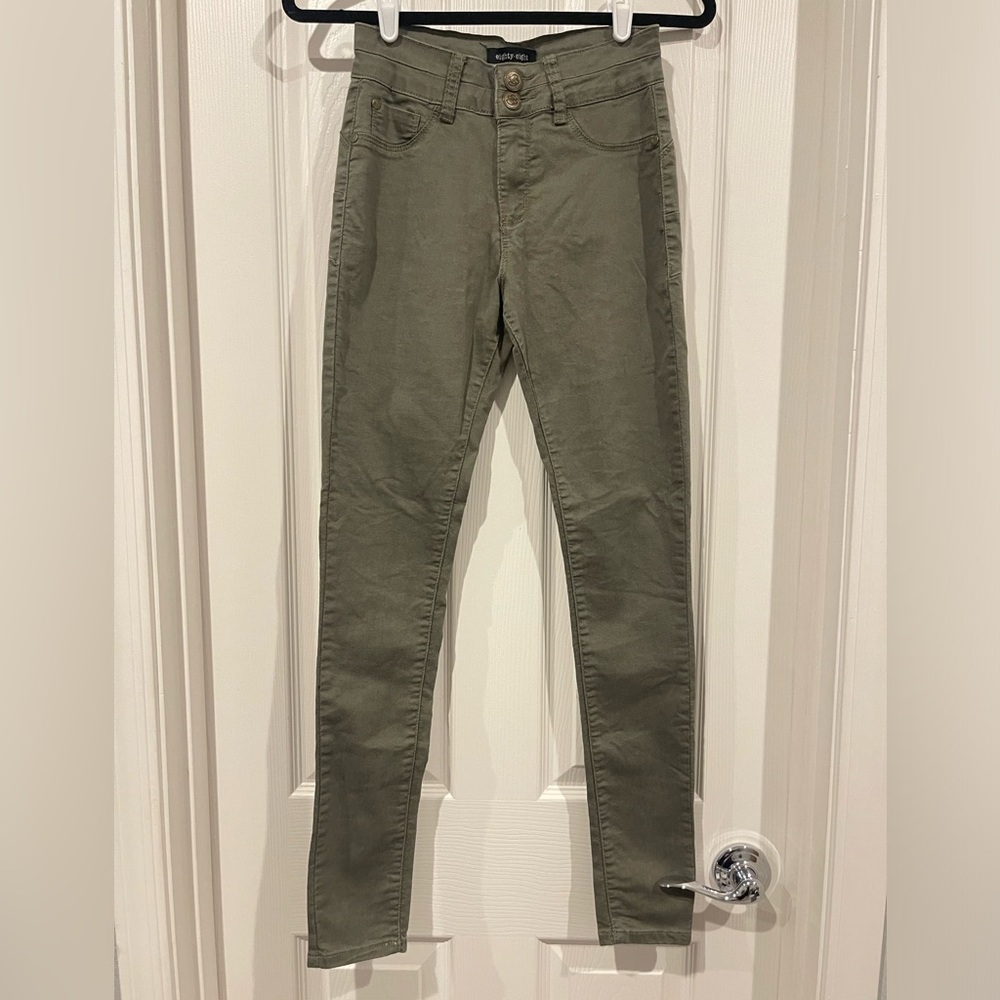 Olive Skinny Jeans Eighty Eight Premium